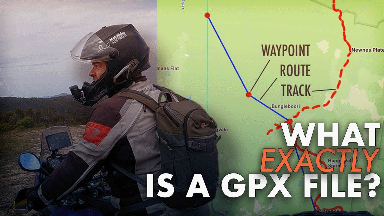 What exactly is a gpx file and how is it used in adventure riding