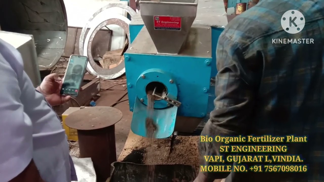 Bio organic fertilizer granules manufacturing process#organic fertilizer making machine#granulation