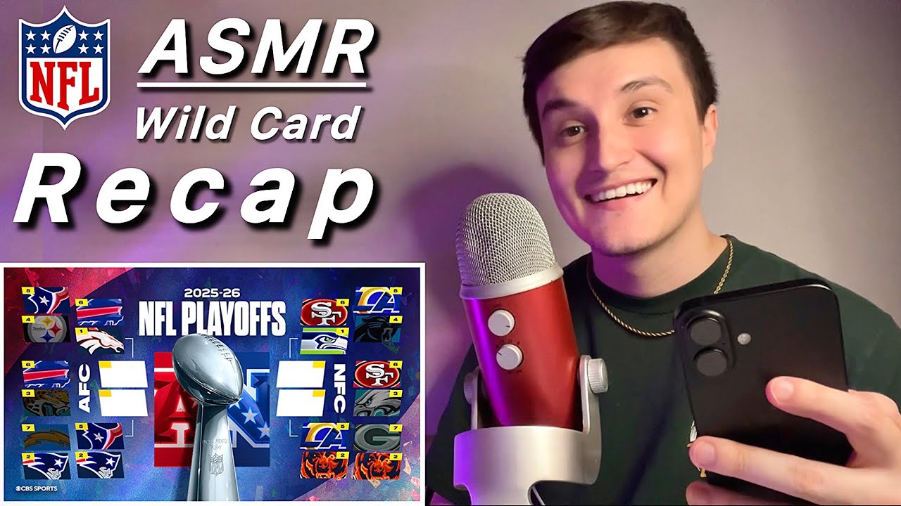 ASMR | NFL Playoffs Wild Card Recap & Review 🏈💤 (whisper ramble)