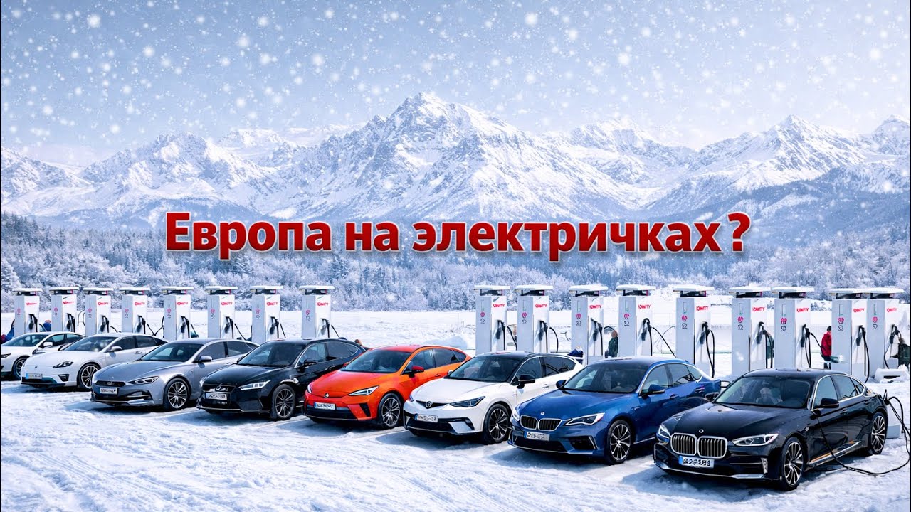 Зимние проблемы в Европе. Средний класс активно пересаживается на электромобили ! Ваше мнение? 