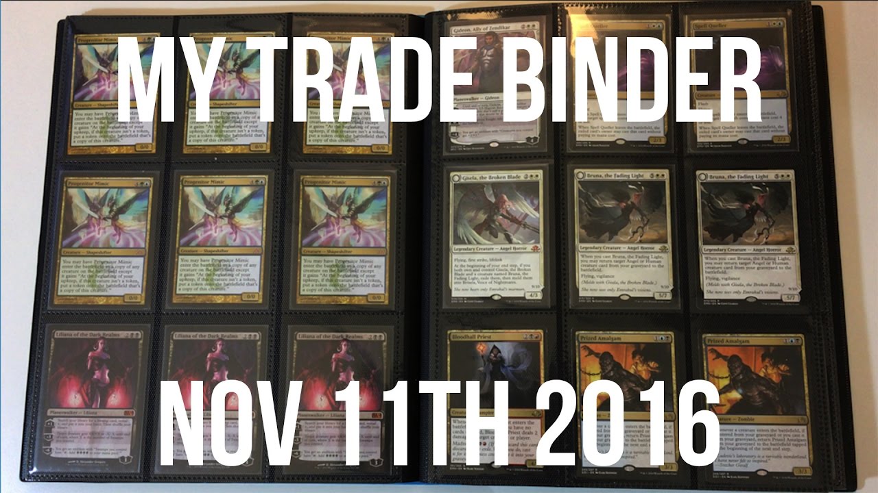 My Trade Binder November 2016