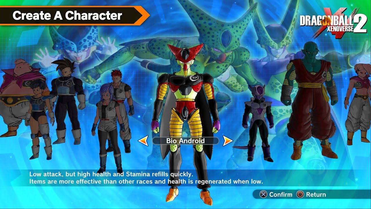 NEW CAC CELL RACE UPDATE! - Dragon Ball Xenoverse 2 - All New CAC Bio Android Race Customization Mod
