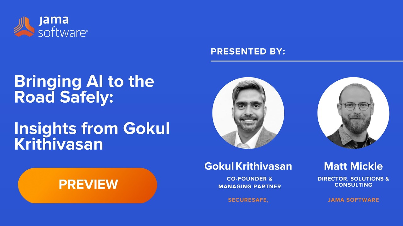 [PREVIEW] Bringing AI to the Road Safely: Insights from Gokul Krithivasan