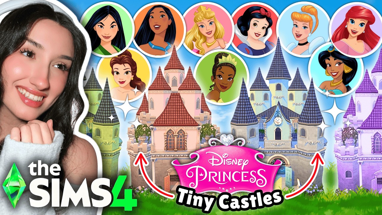 budowanie małych zamk&oacute;w dla księżniczek Disneya w The Sims 4