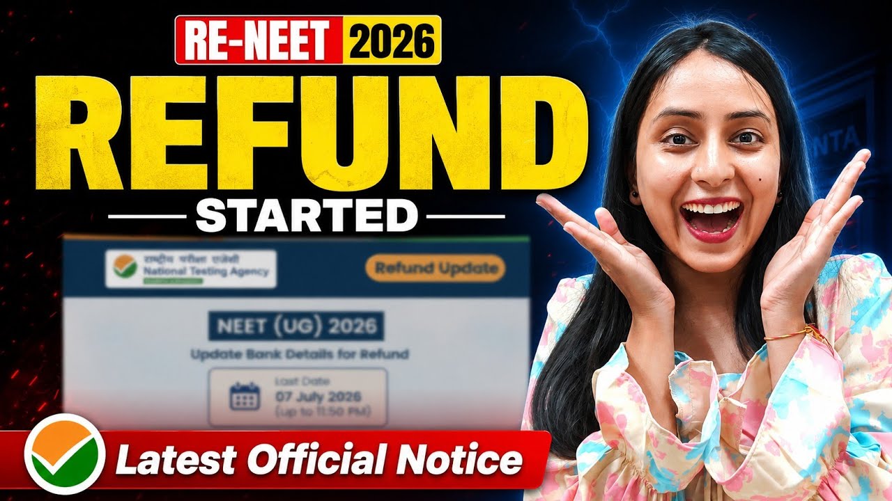 🚨Big Update: NEET 2026 REFUND Started🔥 | NTA Official Tweet✅️ #neet #neet2026 #update #yt