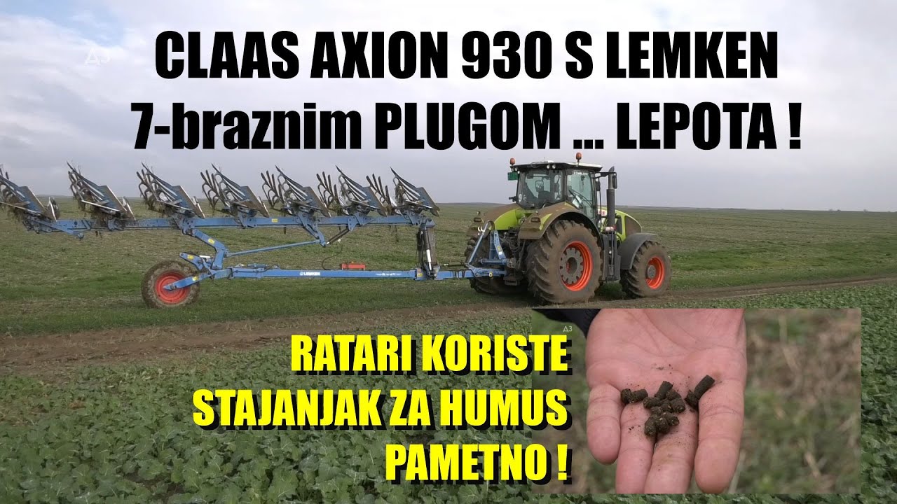 MOĆNA AGROTEHNIKA - evo kako radi 350 konja sa SEDAM BRAZDA -kako su POPRAVILI HUMUS -PRVI U SRBIJI!