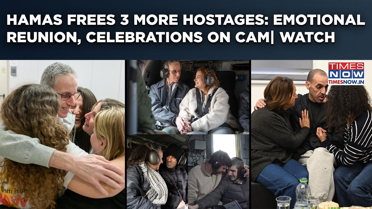 Israeli Hostages Back: Watch- Emotional Reunion As Families Hug 'Starved' Captives Freed By Hamas