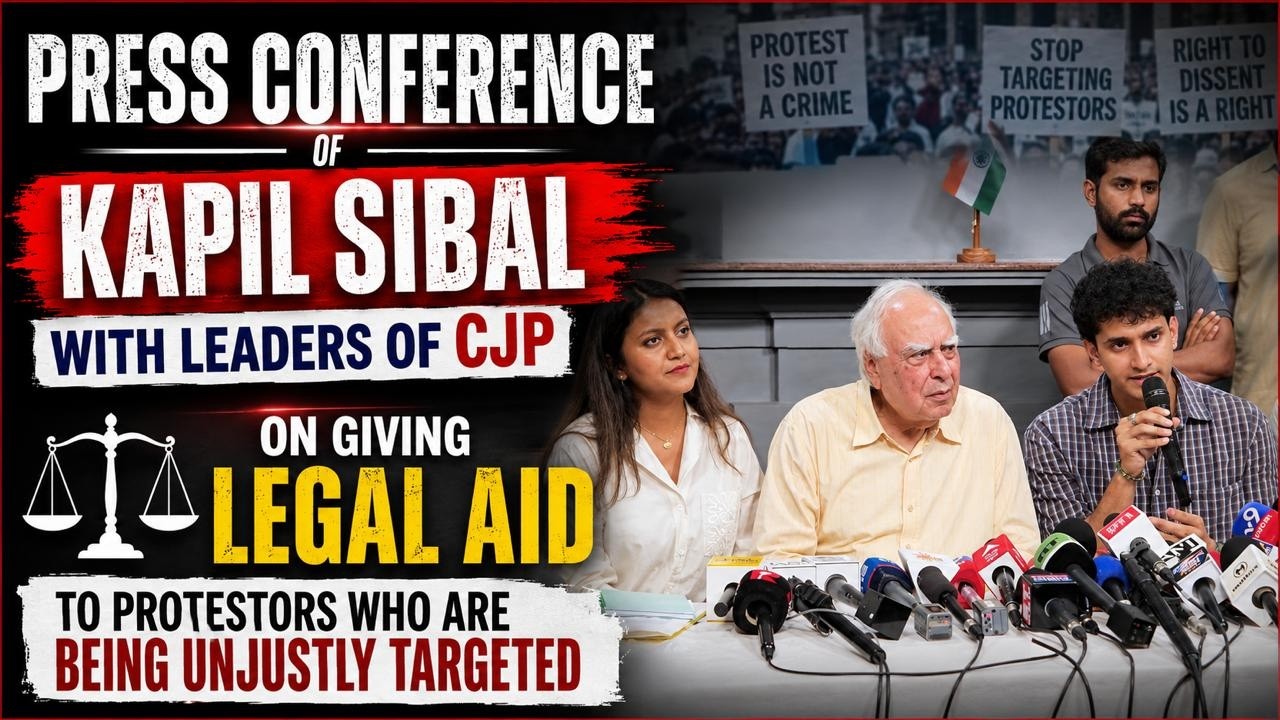 PC of K Sibal with leaders of CJP on giving legal aid to protestors who are being unjustly targeted