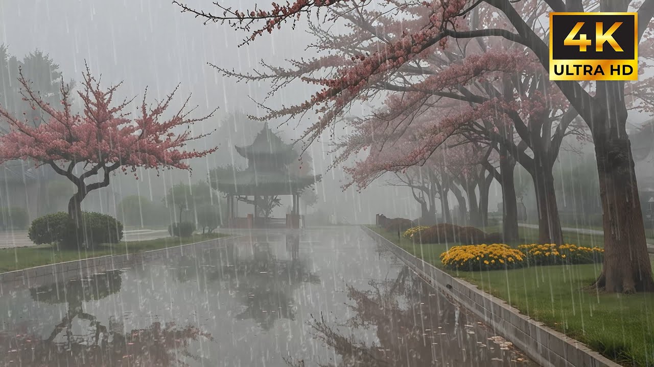 Relaxing Rain Sounds with Gentle Midnight Ambience for Deep Sleep, Meditation and Stress Relief