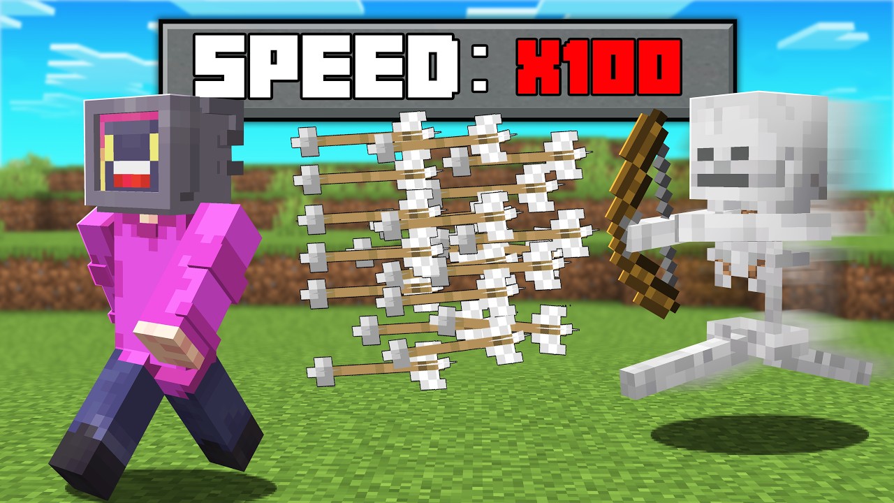 Minecraft, НО ВСЁ быстрее в 100 раз!