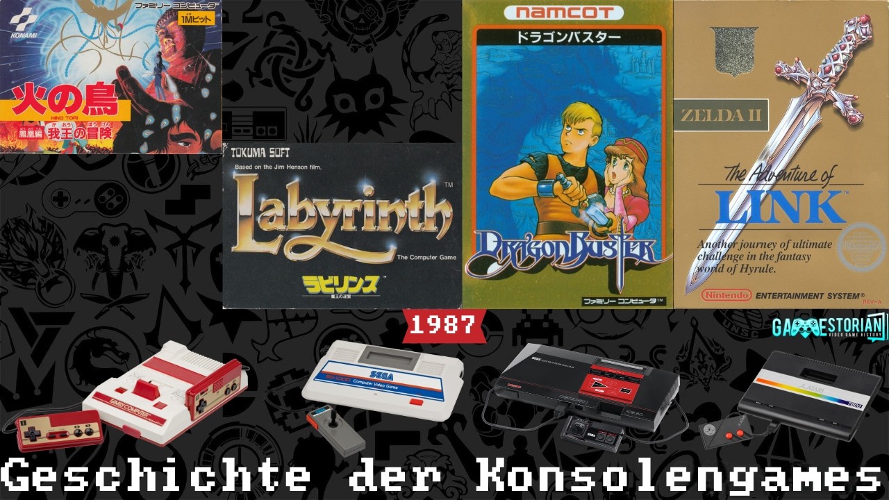 Geschichte der Konsolengames 1987 #67 Hi no Tori, Dragon Buster & Labyrinth