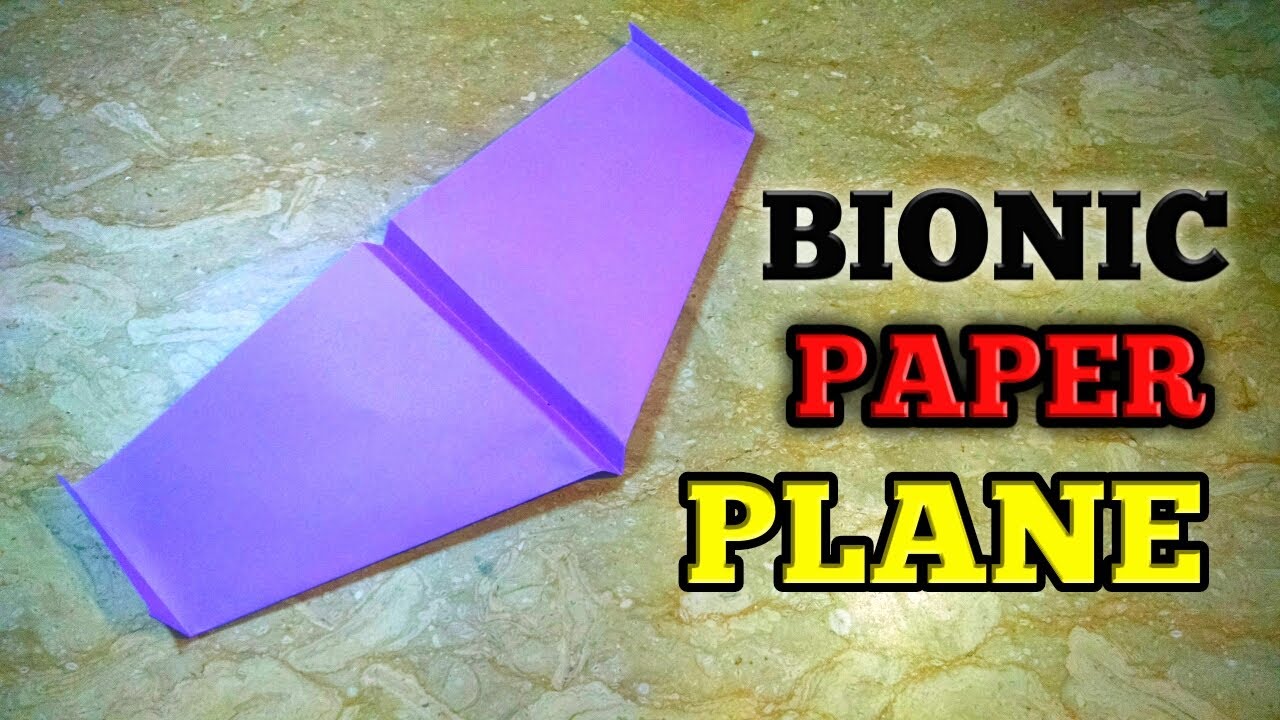 How To Make a Bionic Paper Plane Like a Bird||Origami