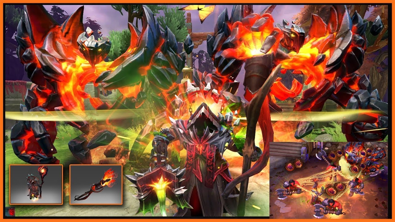 DOTA 2 Warlock Epic Mix Set Dread Compact + Hellborn Grasp