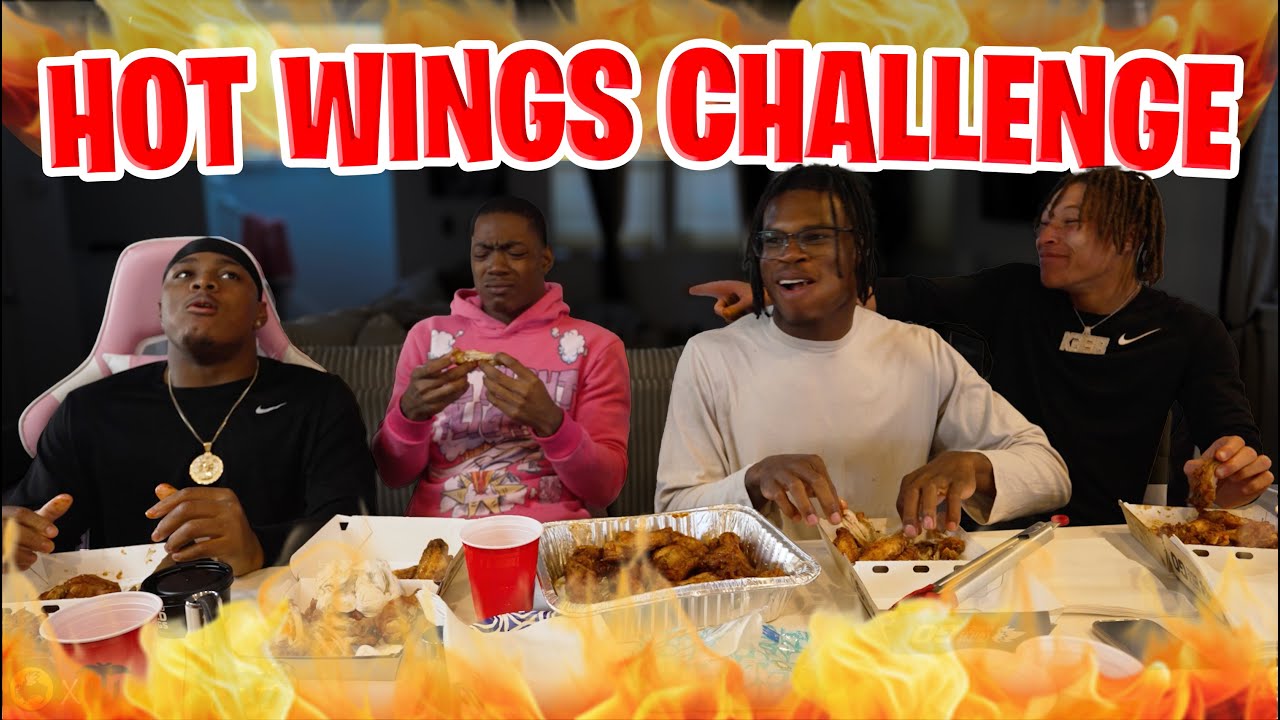 Travis Hunter and Teammates Take on INSANE Hot Wing Challenge! 🌶️🔥