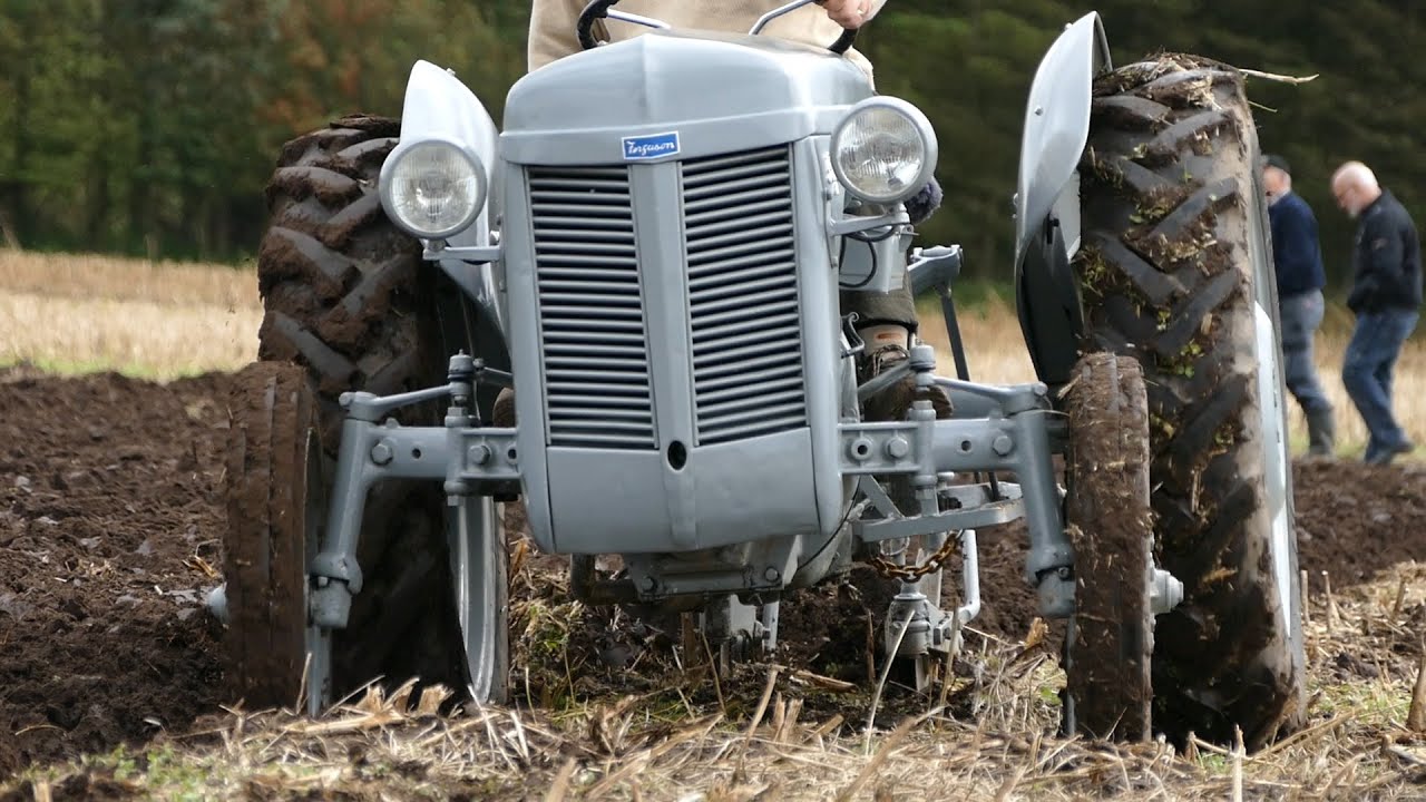 Perfectly Restored Ferguson TE20 out in the field Ploughing w/ 2-Furrow Ferguson Plough | DK Agri