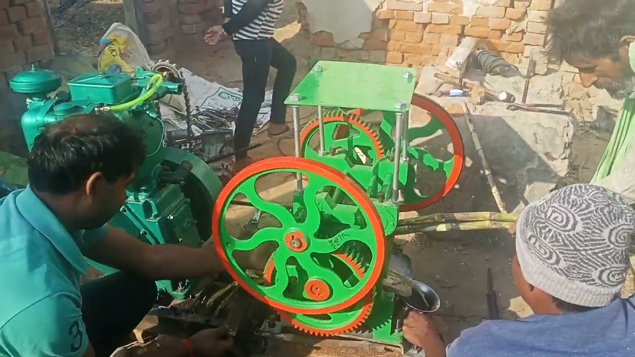 Keshav three roller sugarcane juice machin