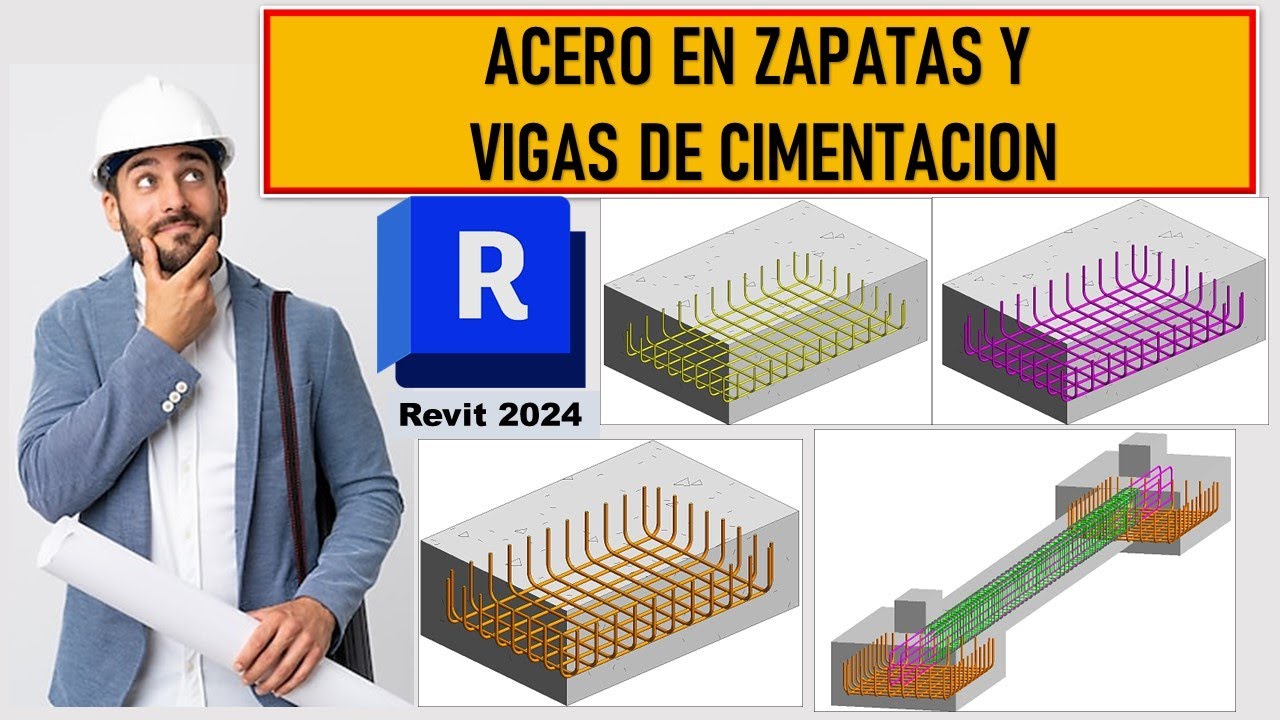 ACERO EN ZAPATAS Y VIGAS DE CIMENTACION EN REVIT  2024/ESTRUCTURAS