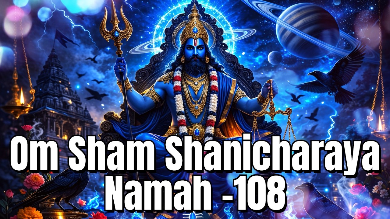 Om Sham Shanicharaya Namah 108 Times – Shani Mantra for Sade Sati & Dhaiya 🪐