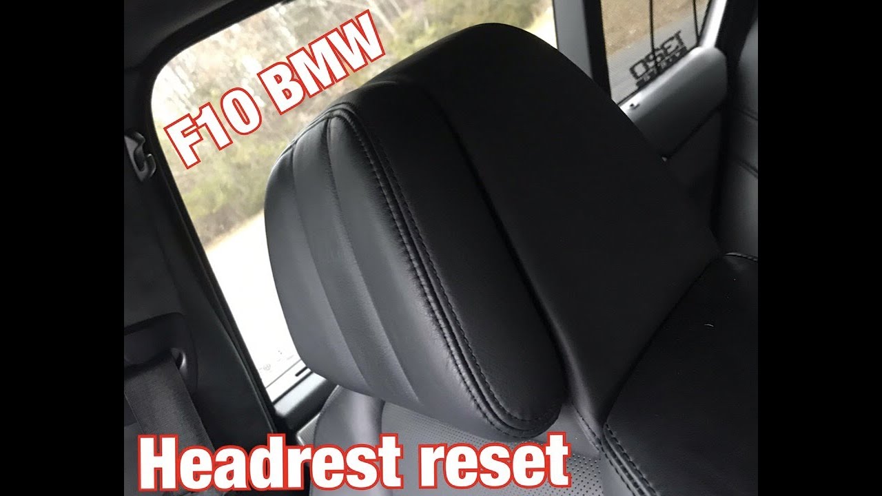 F10 BMW M5 SAFETY HEADREST RESET !