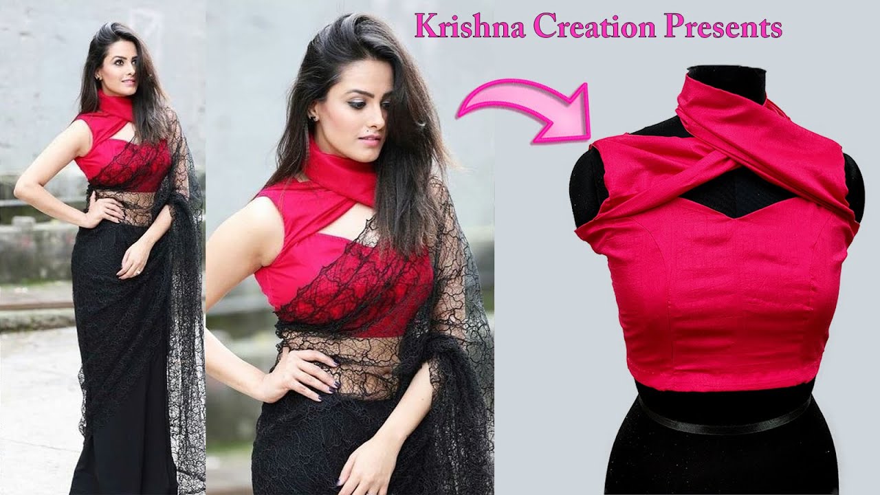 Anita Hassanandani Designer blouse neck Design #3 || Designer blouse neck || Krishna Creation