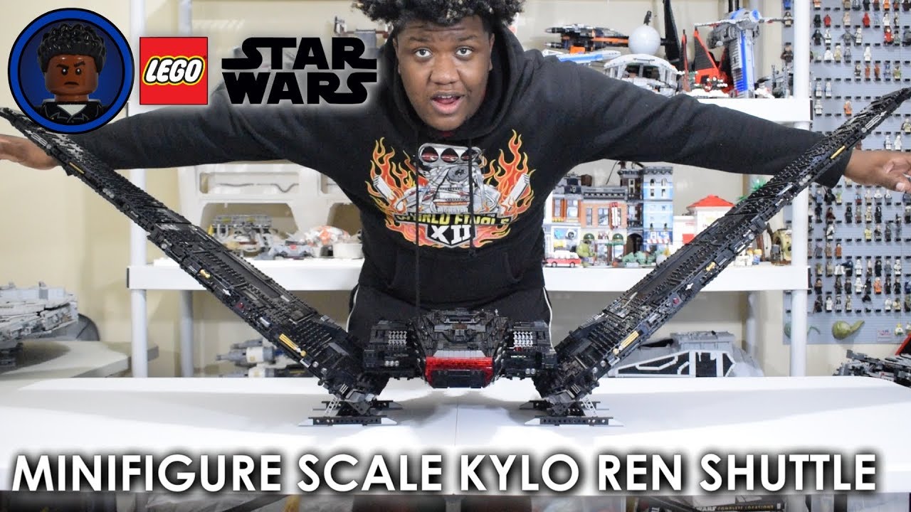 Обзор гигантского LEGO Star Wars UCS Kylo Ren Shuttle MOC