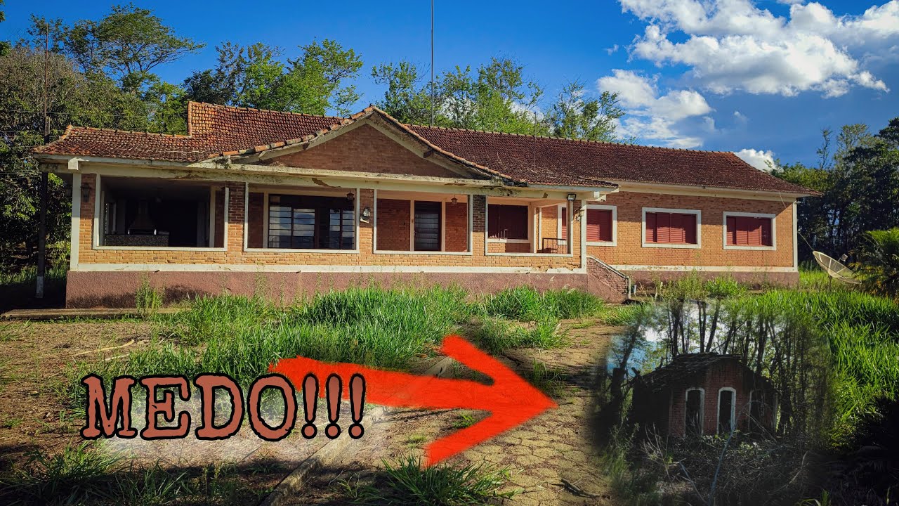 O Que Tinha Nos Fundos Deste Casarão Nos Deixou Amedrontados 😱😳 - Mega Fazenda Abandonada Parte 1