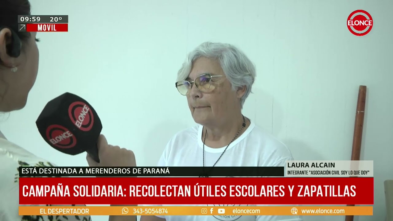 Recolectan &uacute;tiles escolares y zapatillas en una nueva campa&ntilde;a solidaria - 12/02/26