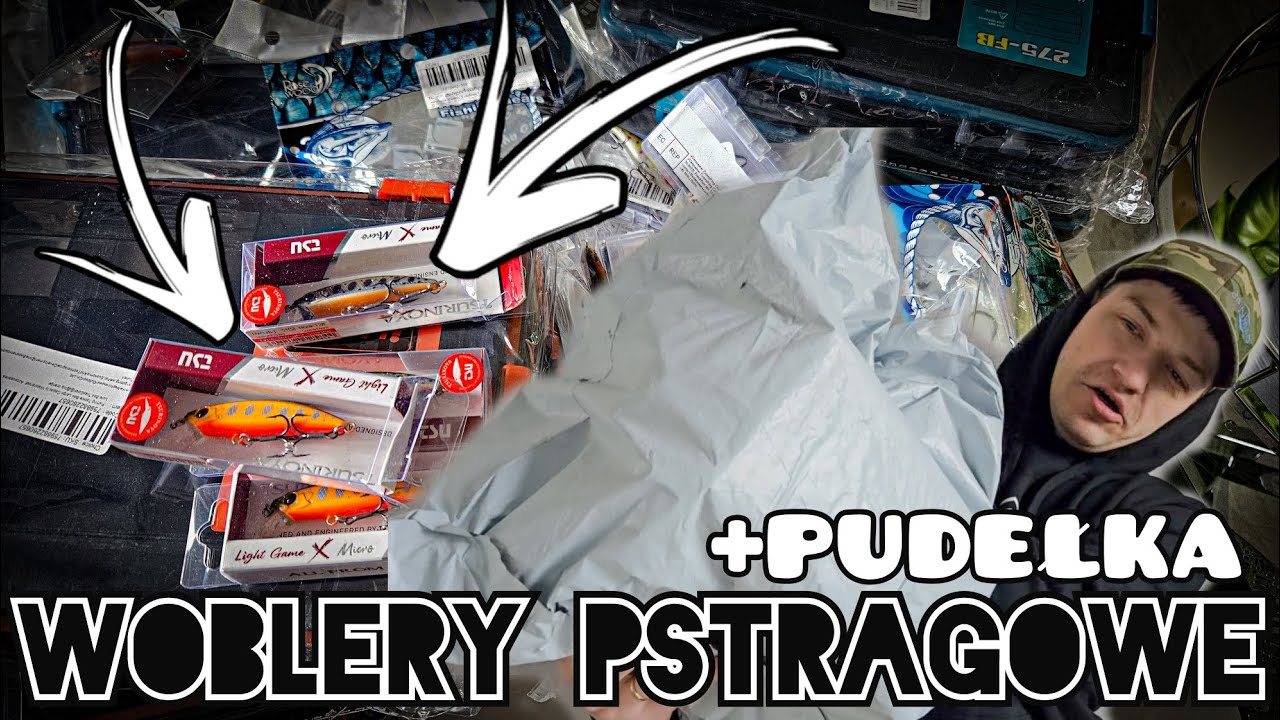 ZAPAS PUDEŁEK NA PRZYNĘTY I WOBLERÓW NA PSTRĄGI // ALI PACK OPENING v.19