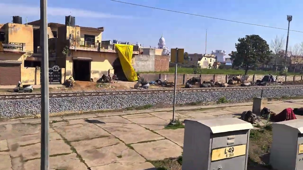 CURVING INTO RAJPURA FROM PATIALA | NEW ROB AT LC 1A IN PROGRESS | DFC TRACK | 4k
