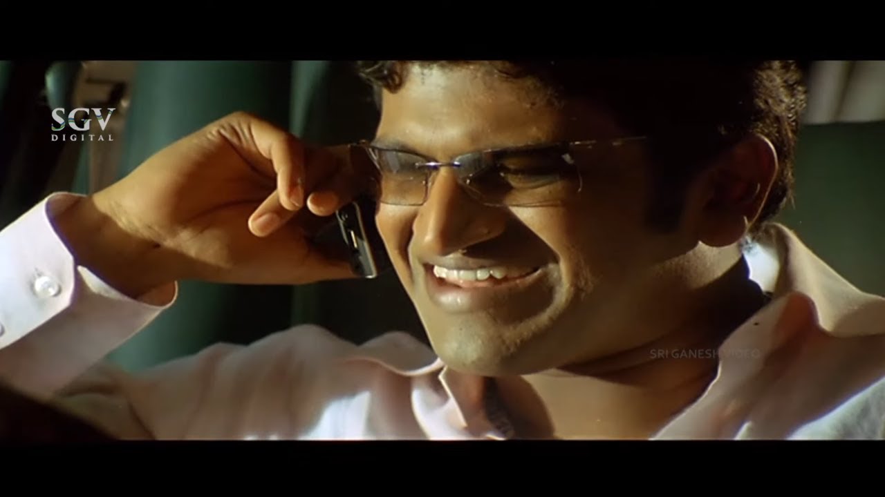 Puneeth Tells Manager To Book Helicopter to avoid traffic | Arasu Kannada Movie Best Scene