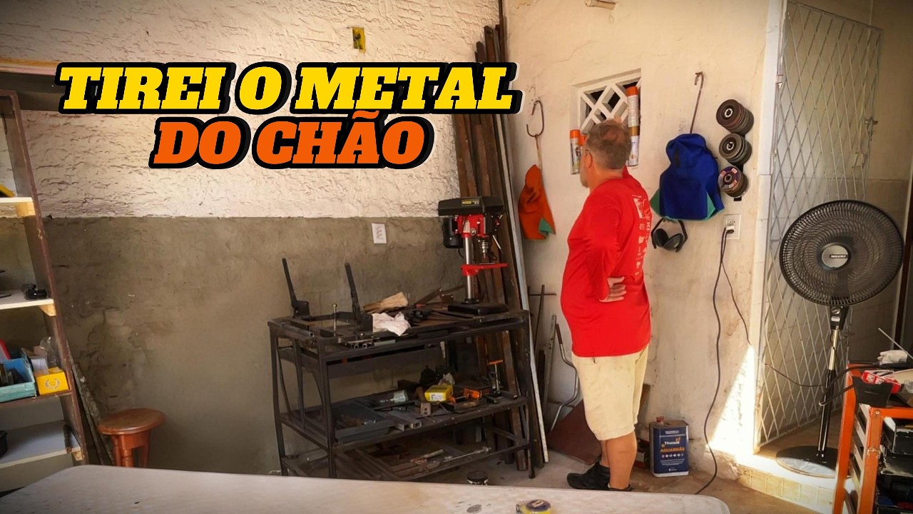 Como organizei o estoque de metal da oficina sem ocupar espaço.