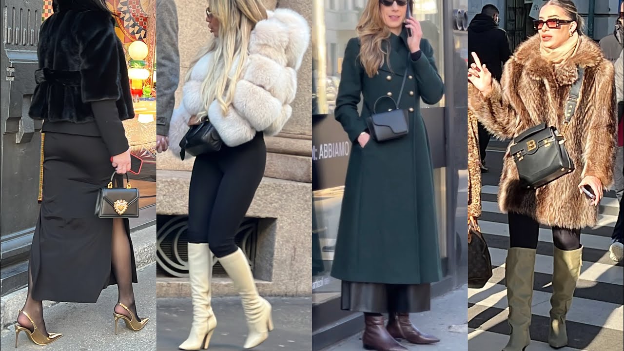 ITALIAN STYLISH STREET FASHION | MILAN WINTER TRENDS 2024