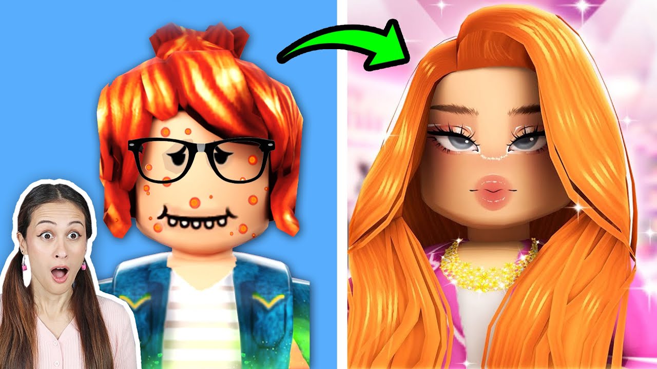 VAN LELIJK naar PRACHTIG! MAKEOVER CHALLENGE (Salon Make-over) - Roblox