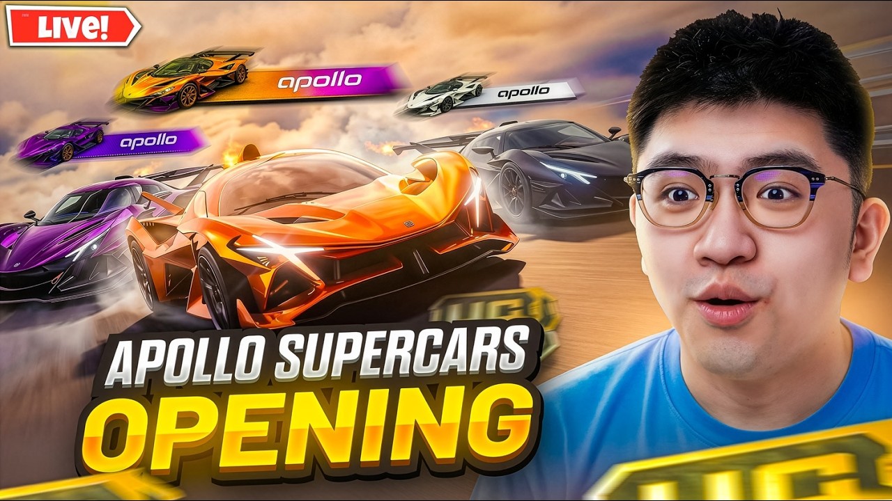 APOLLO SUPERCAR CRATE OPENING! | REDMAGIC Astra Golden Saga | PUBG MOBILE & BGMI