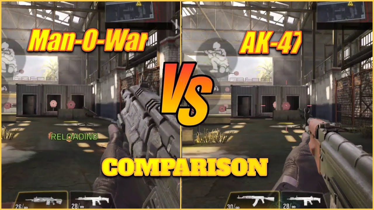 *NEW* MAN-O-WAR vs AK-47 Comparison / Call of Duty Mobile India 2020