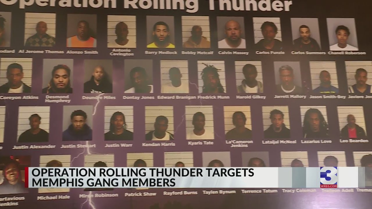 Operation Rolling Thunder targets Memphis gang members