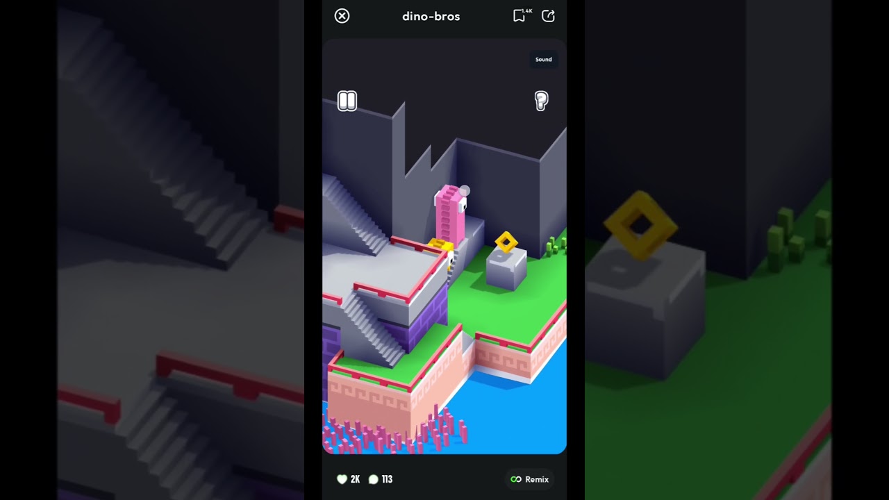Dino Bros (Neonarcade) Level 5 #games #gaming #gameplay #walkthrough #shorts