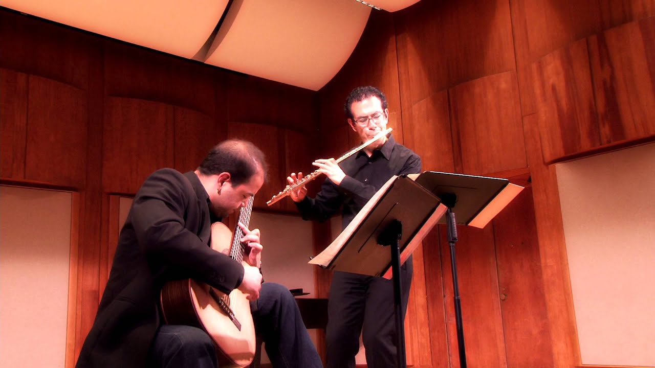 Astor Piazzolla - Concert D'Aujourd'hui for flute & guitar - Marco Granados, Felippe Santos