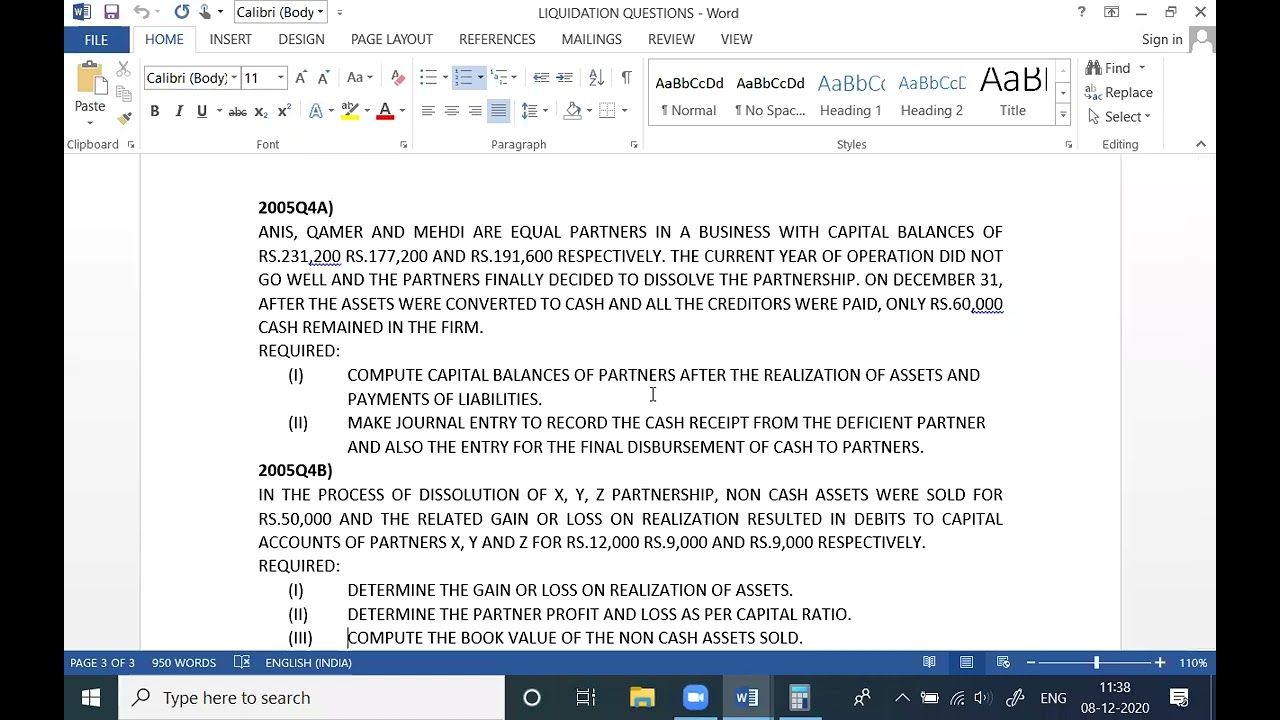 2nd year | liquidation 2005 | Accounting BIEK