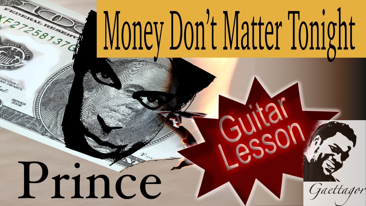 Prince Money don't matter tonight Guitar lesson
