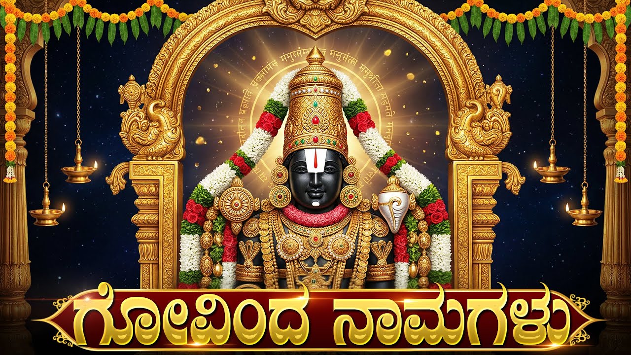 ಗೋವಿಂದ ನಾಮಗಳು ಕನ್ನಡ ಲಿಪಿ  | Govinda Namagalu Kannada With Lyrics | Powerful Venkateswara Bhakti Song