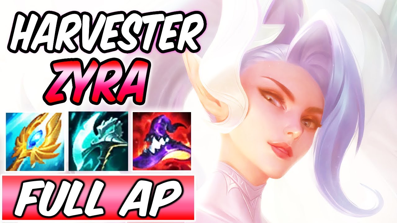 MY DIAMOND NIGHT HARVESTER ZYRA MID HAS LEGENDARY BURST New Build & Runes | Crystal Rose Zyra S12