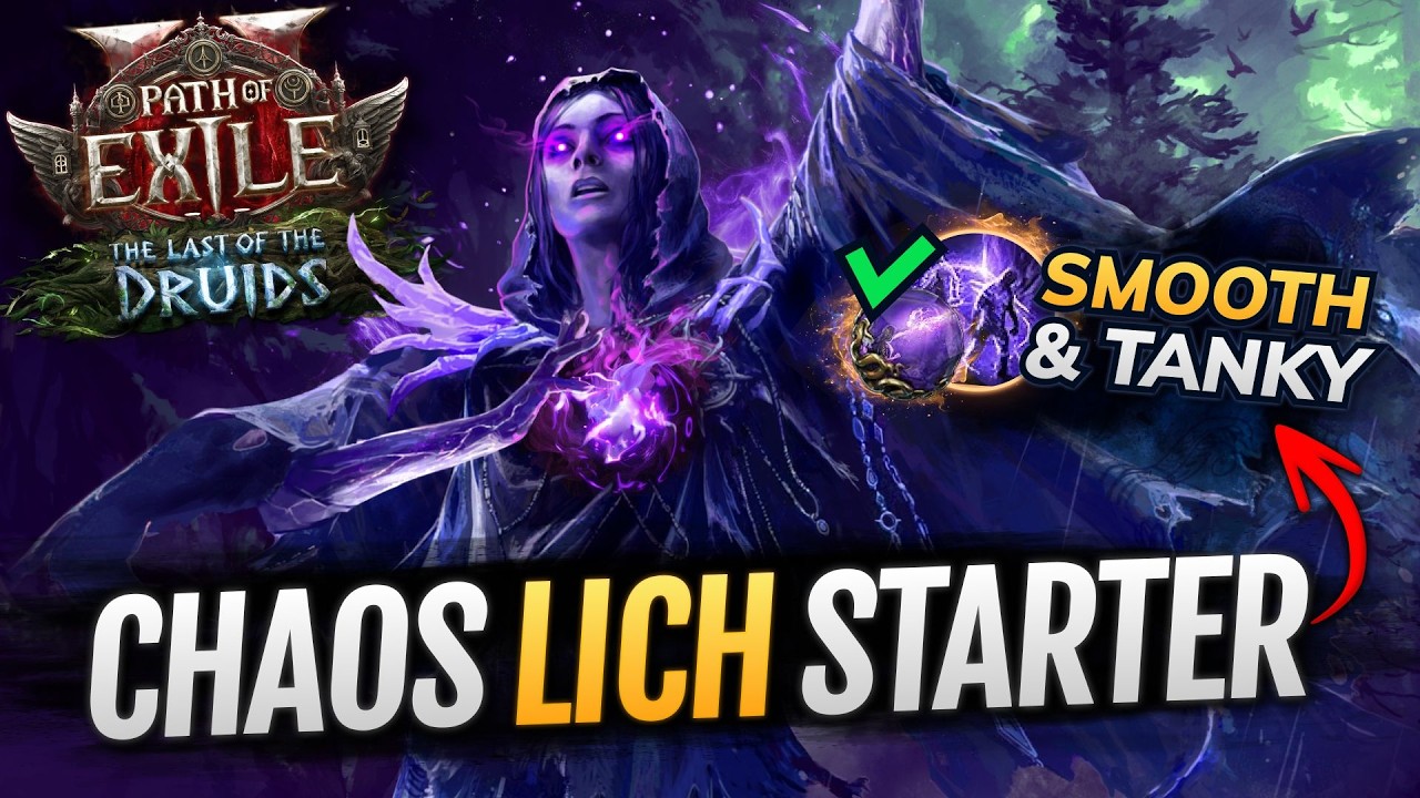 [PoE 2] CHAOS Lich Build - 0.4 League Starter for Leveling ED + Contagion  Witch - Path of Exile 2