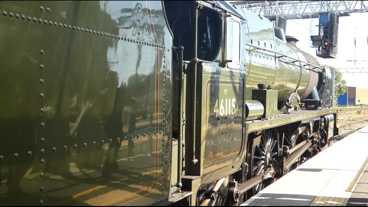 46115 Scots Guardsman at Carlisle 05 09 23 - and the fierce sunlight embarrasses me!