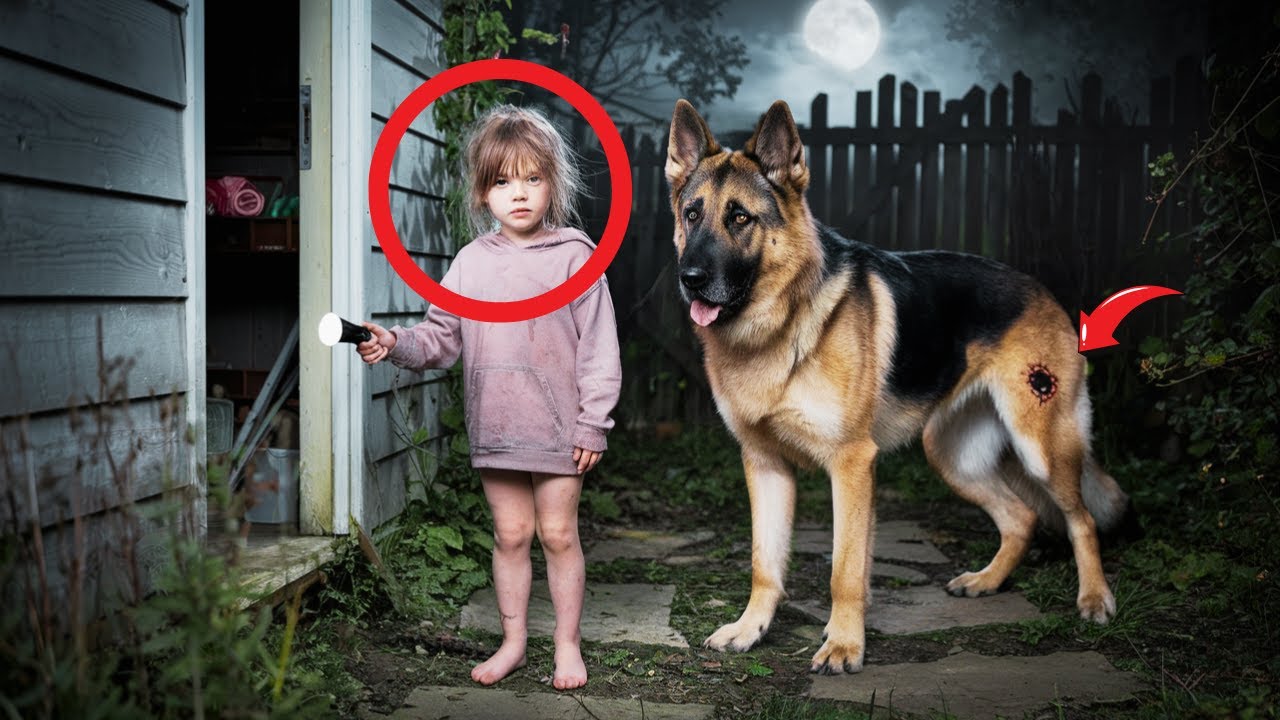 K9 Dog Keeps Appearing at Foster Home — What a Little Girl Finds Under the Shed Changes Everything