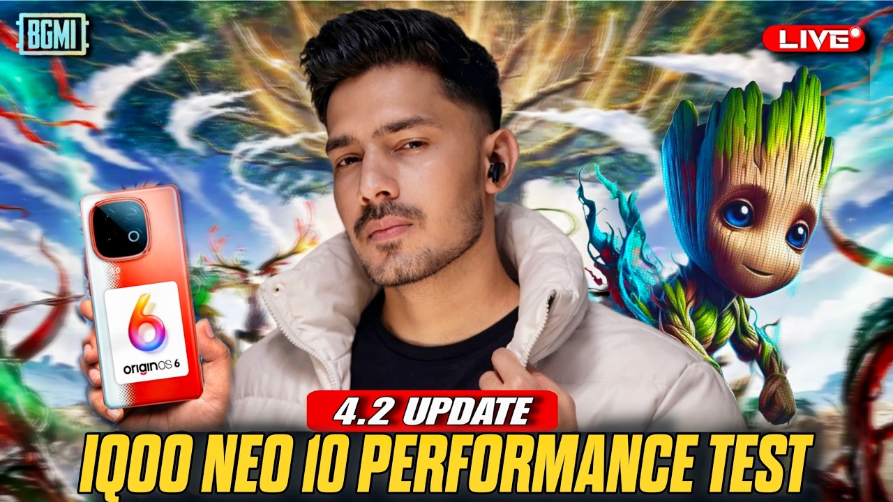 iQOO NEO 10 120 FPS PERFORMENCE TEST AFTER 4.2 UPDATE🔥#bgmilive #120fps #iqooneo10 #shortsfeed