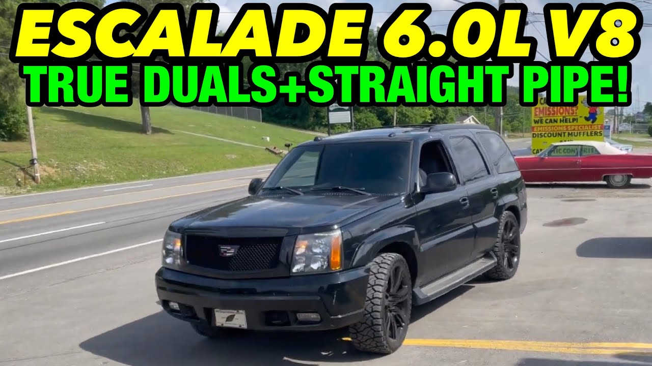 2005 Cadillac Escalade 6.0L V8 TRUE DUAL EXHAUST w/ STRAIGHT PIPE!