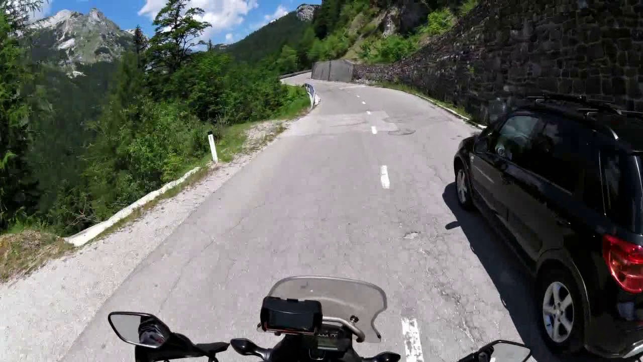 Vrsic pass 2017 - full road up and down from Trenta
