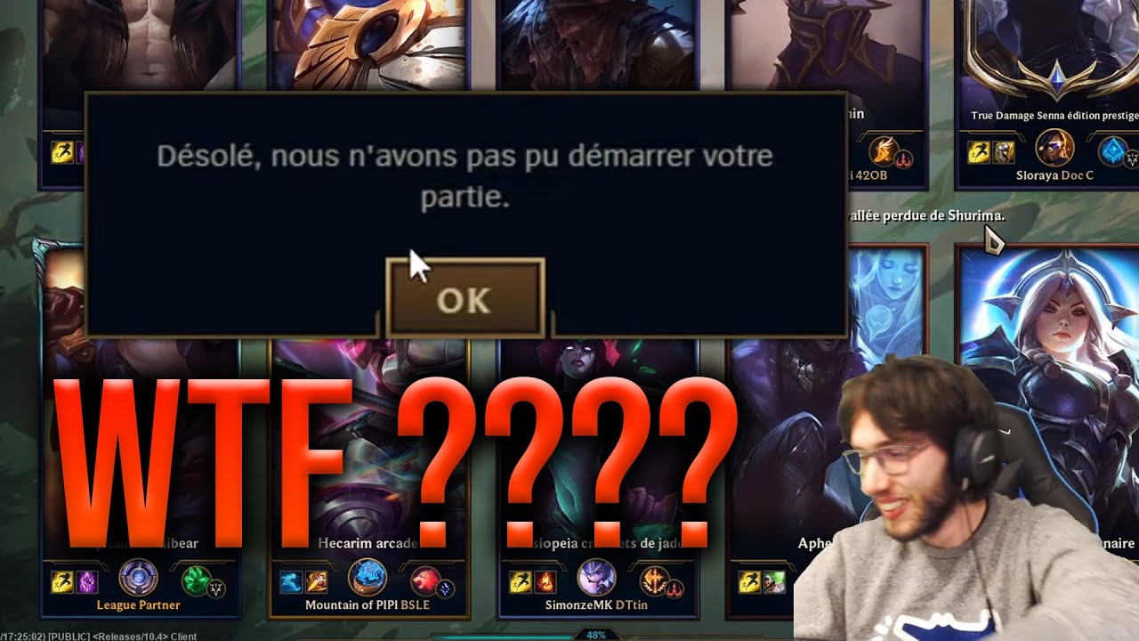 ÉNORME BUG : la partie est annulée et se lance une minute après !!