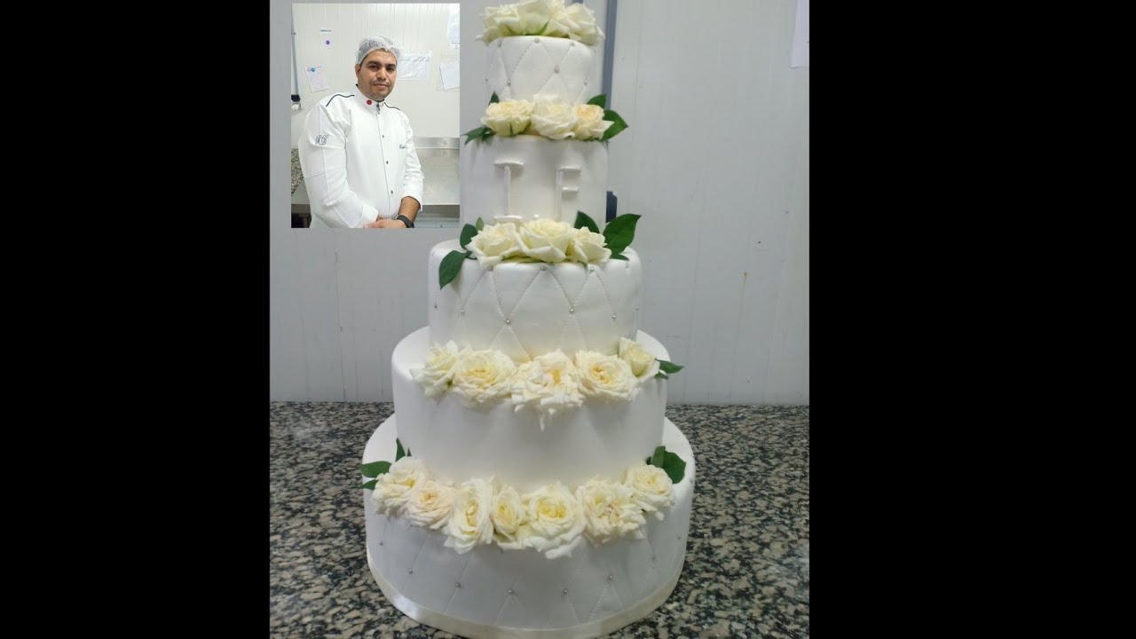 كيك الأعراس من البداية الى النهاية  pièce montée de mariage 💒💒💒